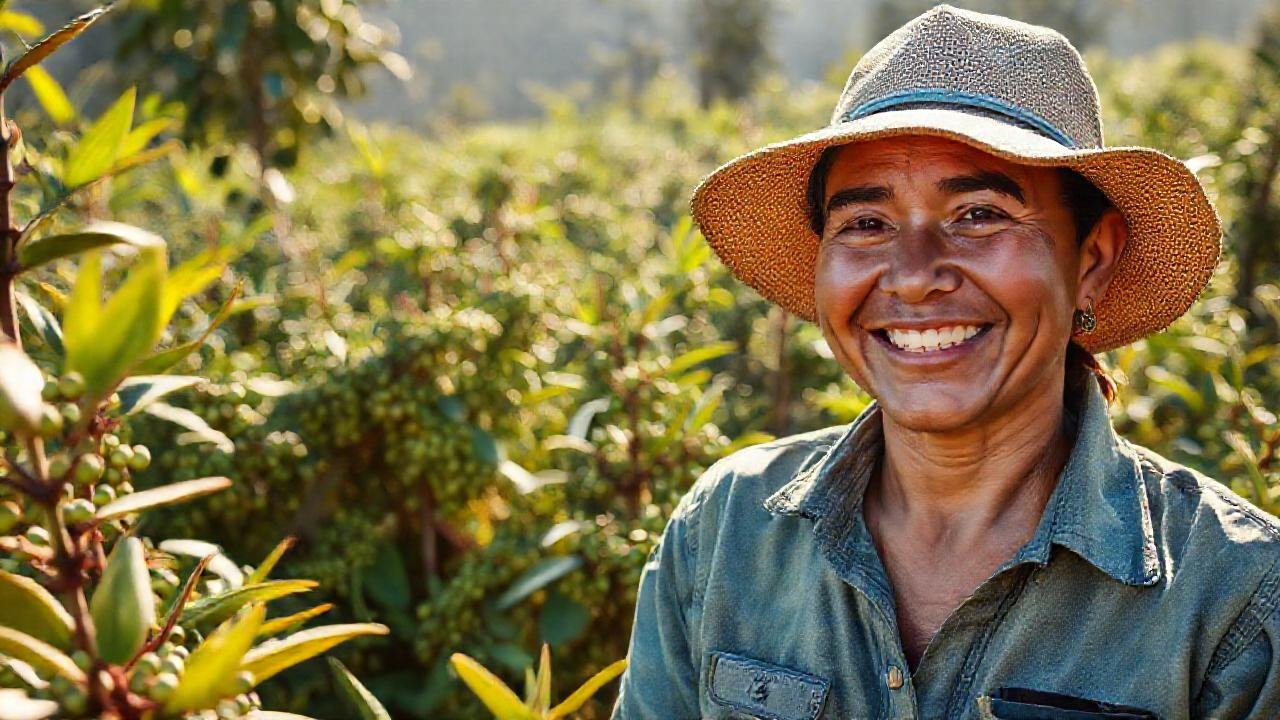 Una granja de café sostenible prospera