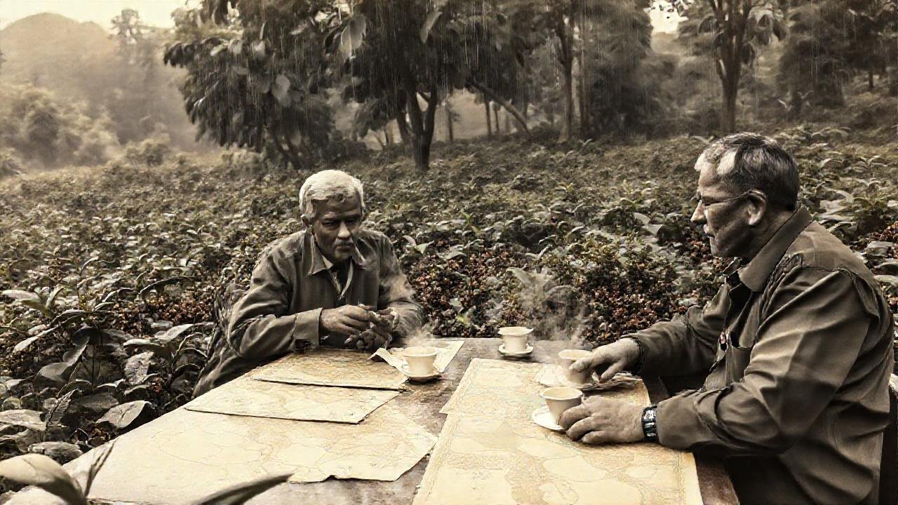 Diplomacia en una plantación lluviosa