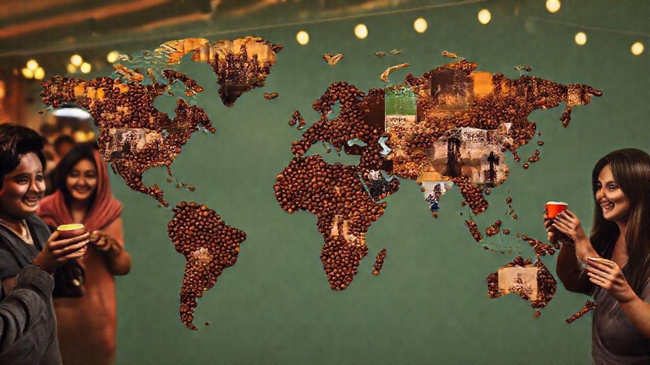 El café une culturas en festividad