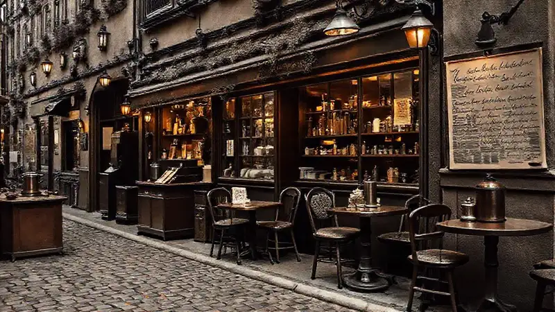 Un café antiguo evoca nostalgia