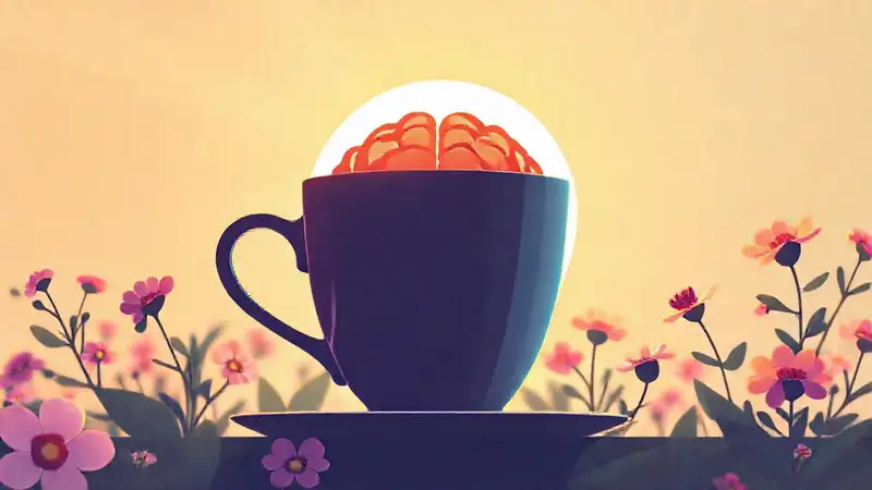 Ilustración científica moderna y serena