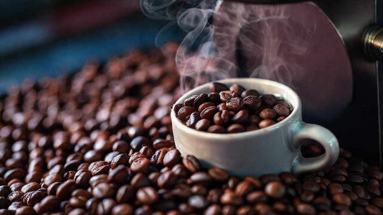 Granos de café: textura