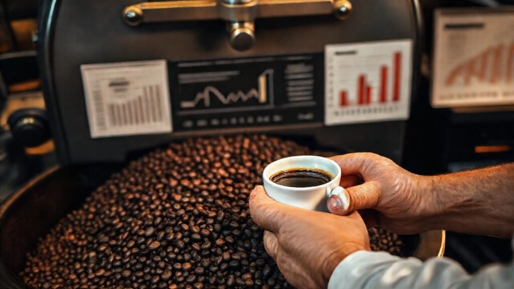 La destilación profesional crea café de alta calidad