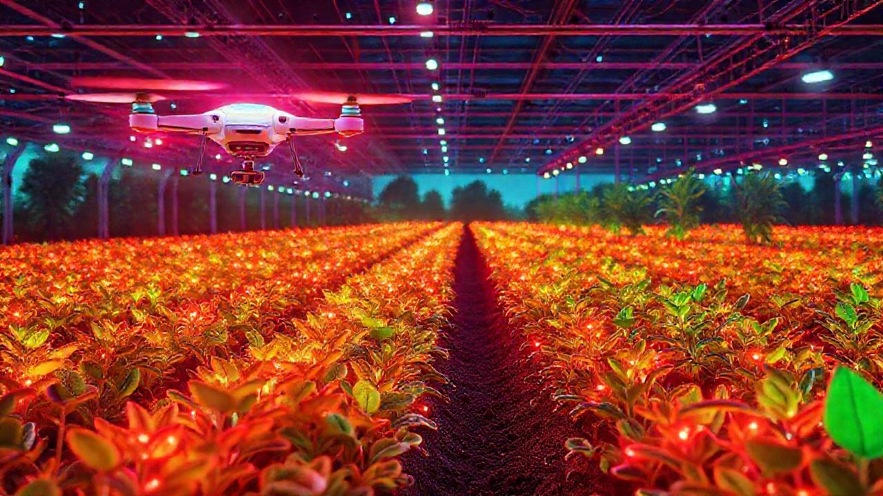Agricultura futurista, tecnología y diseño digital