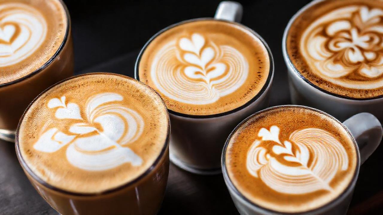 El latte art crea diseños visuales