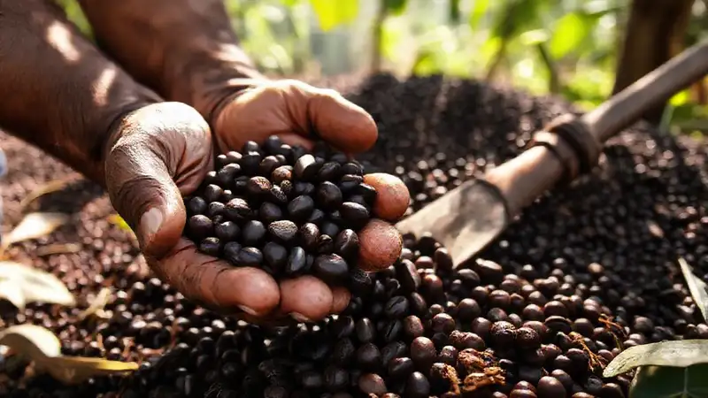 Café indonesio antiguo, aroma intenso y terroso