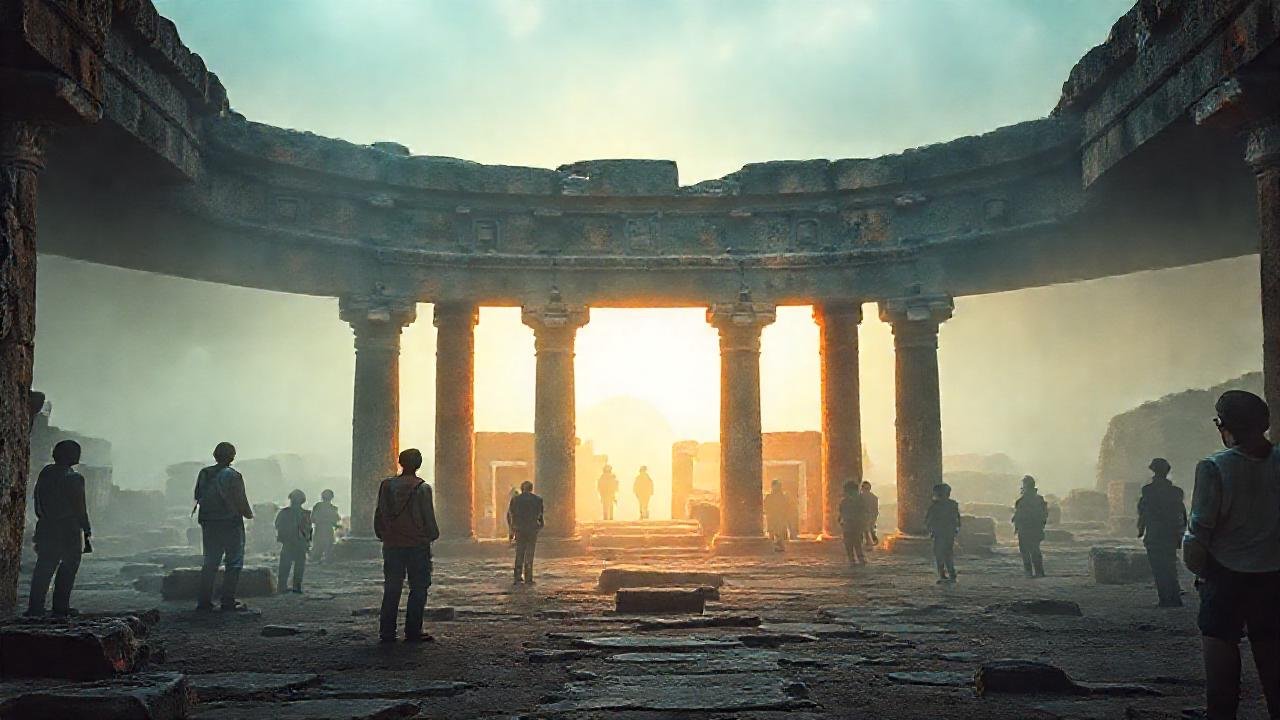 Ruinas ancestrales evocan una mirada pensativa