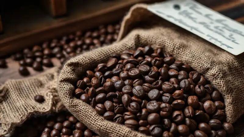 Granos de café envejecen en sombras