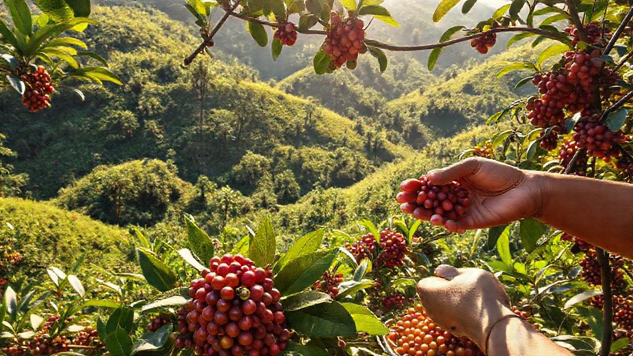 Café tropical: exuberante