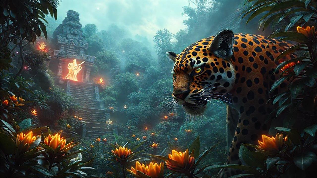 Mayas místico, color y luz etérea