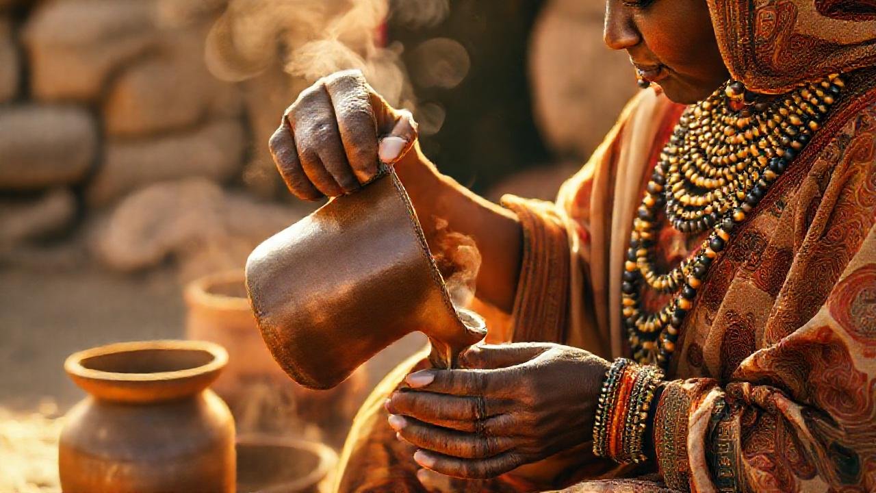 Ceremonia etíope: manos, luz y tradición