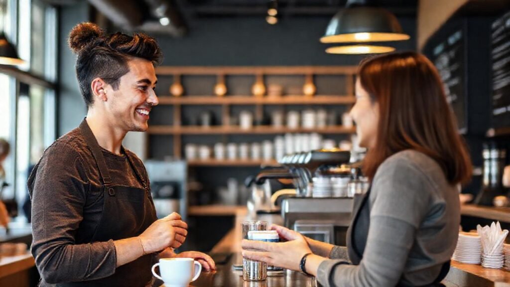 El barista aprende en un ambiente acogedor