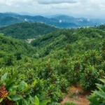 Plantación de café salvadoreño muestra daños