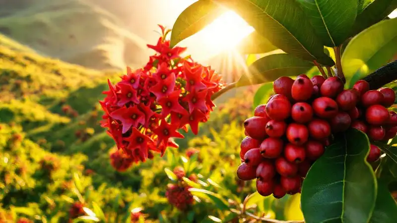 Café hawaiano: belleza y arte intenso
