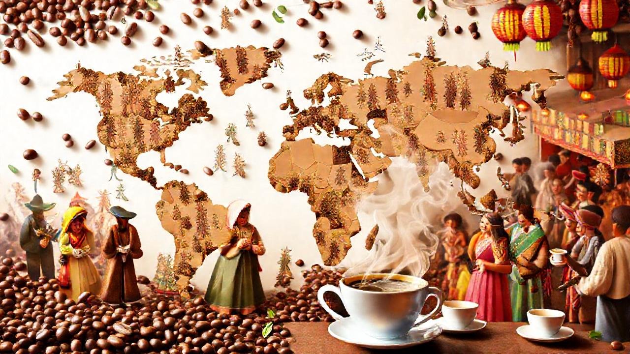 Café global celebra culturas vibrantes