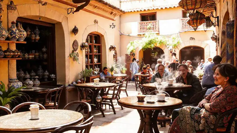 Un café tradicional irradiaba encanto y calor