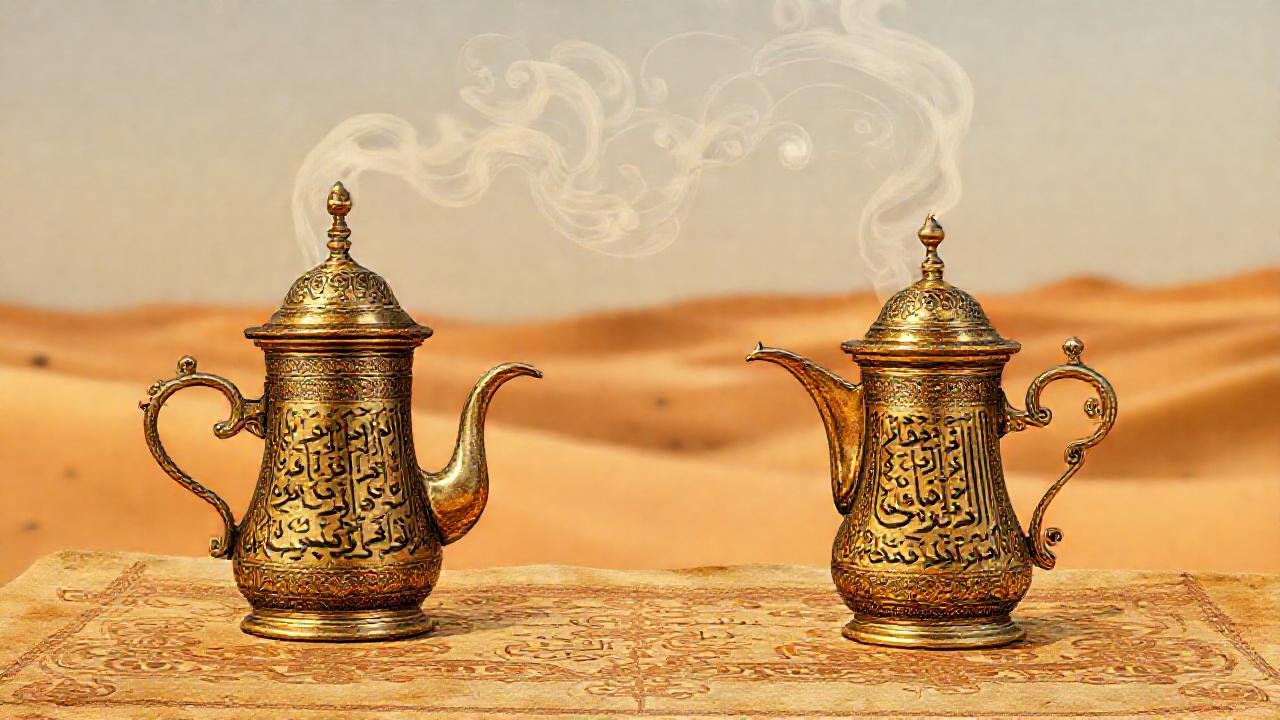 Té de café árabe, evocador y ancestral