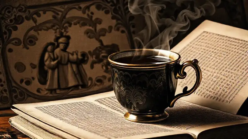 Taza de café, literatura clásica, y misterio