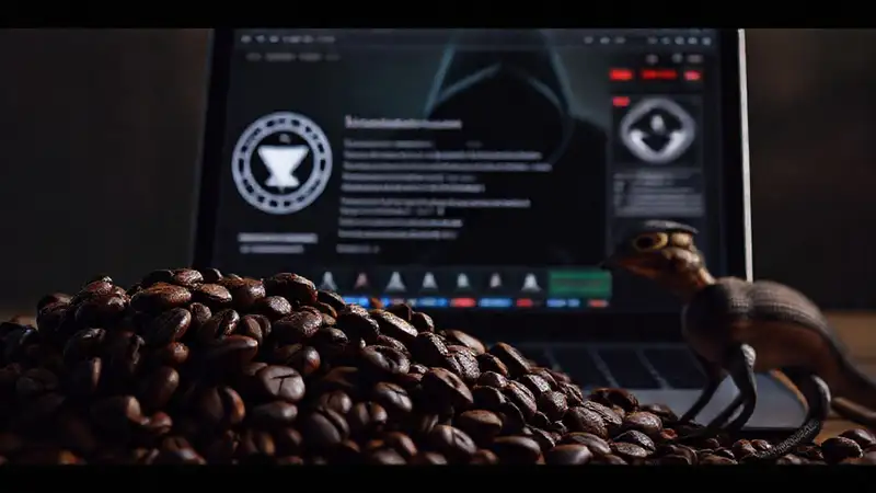 Un artista digital representa ciberdelincuencia oscura