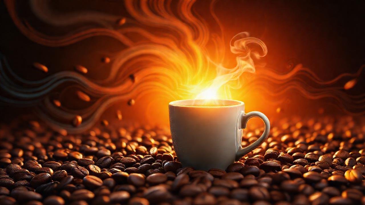 Café vibrante despierta la mente y el día