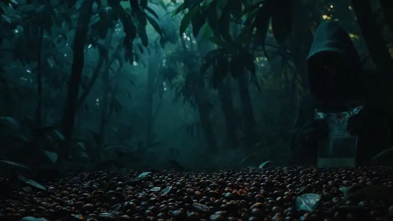 Jungle oscura oculta café engañoso