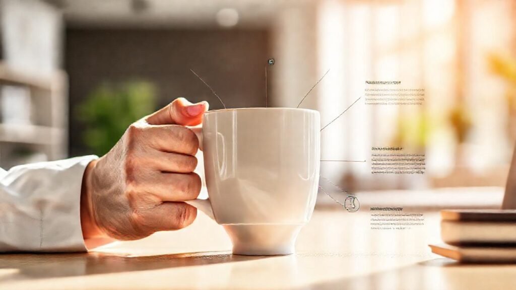 Consejos de salud en café moderno