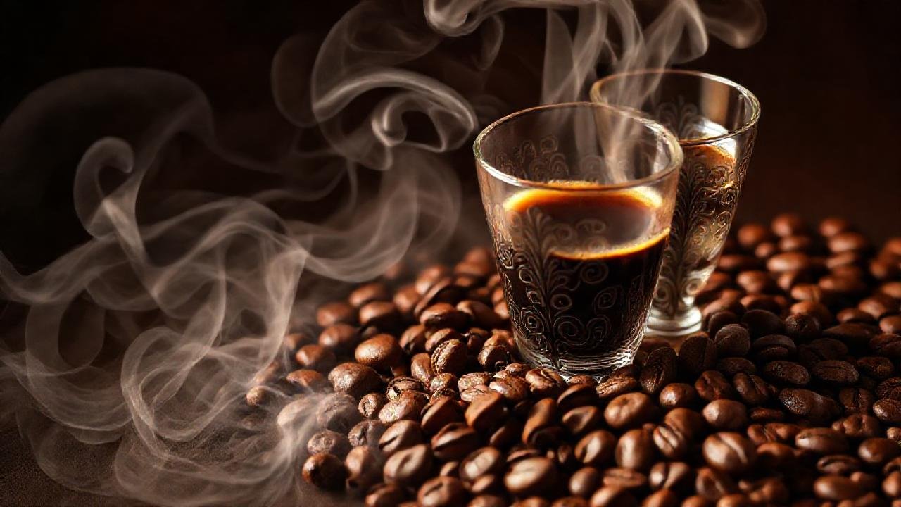 Café elegante, rico y envolvente