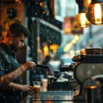 Café lluvioso