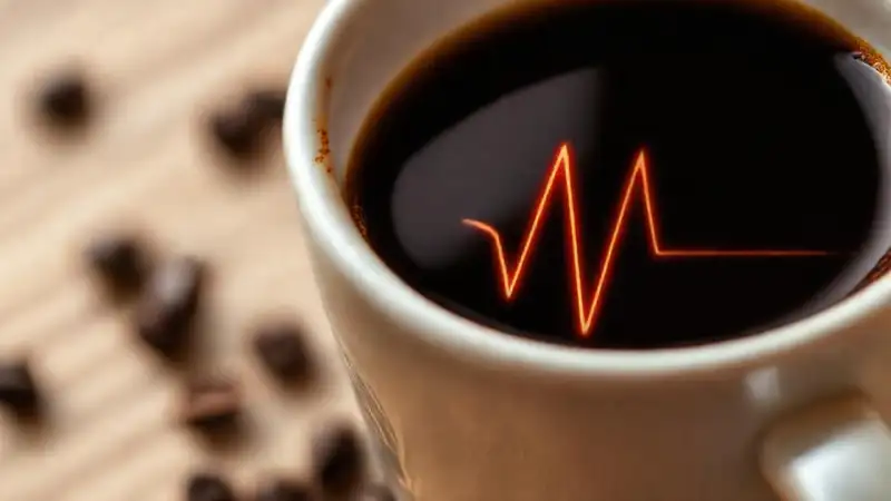 Café oscuro revela ritmo cardíaco sutil