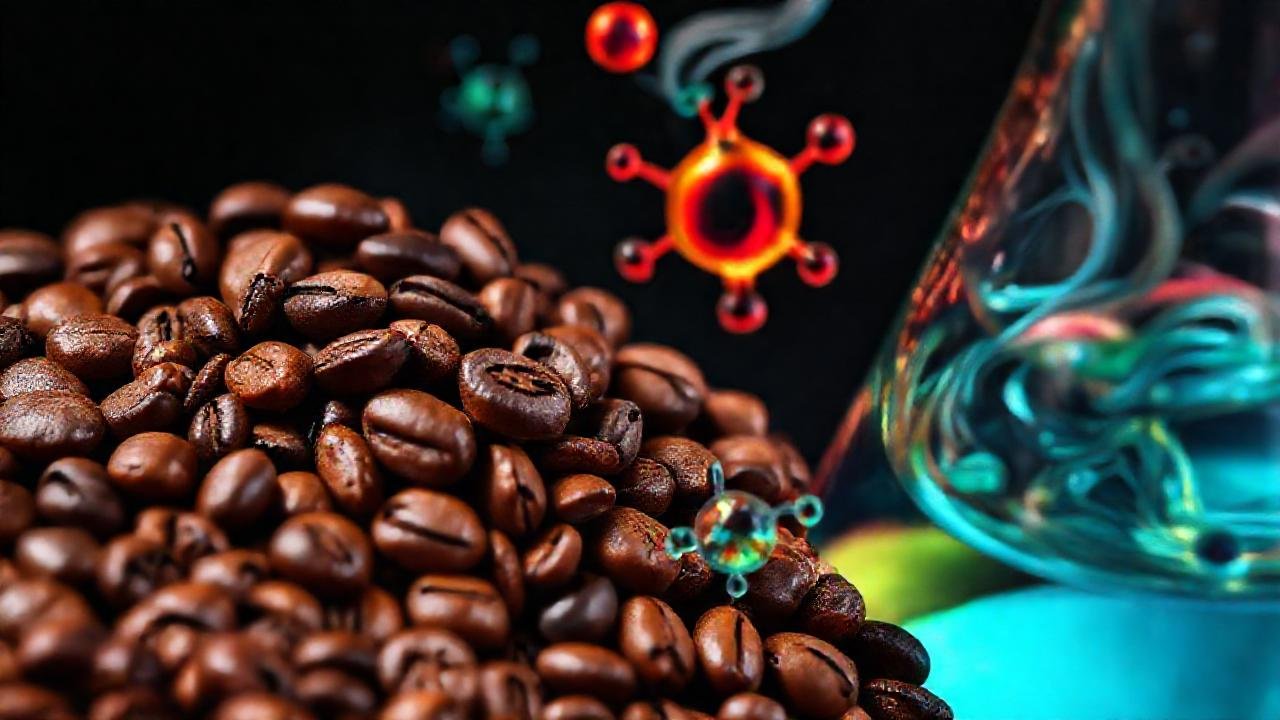 Granos de café revelan antioxidantes vibrantes