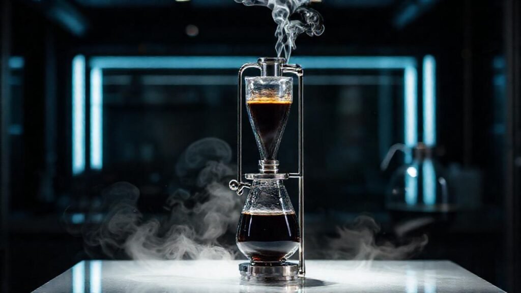 Un sifón de café elegante y moderno