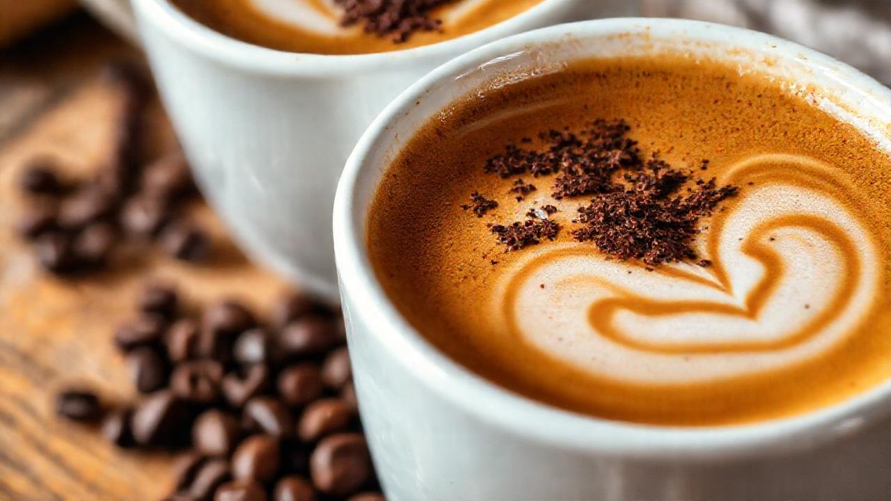 Un latte cálido y acogedor invita a disfrutar
