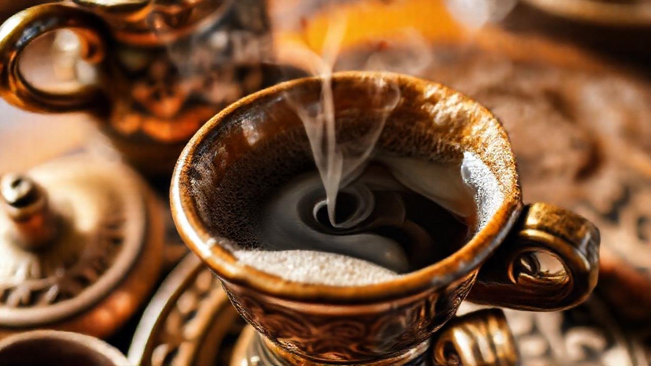 El café turco tradicional es evocador