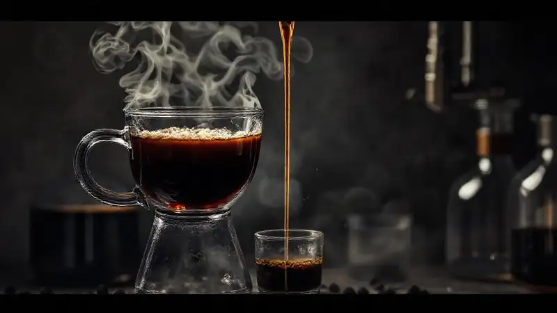Preparación científica del café oscuro