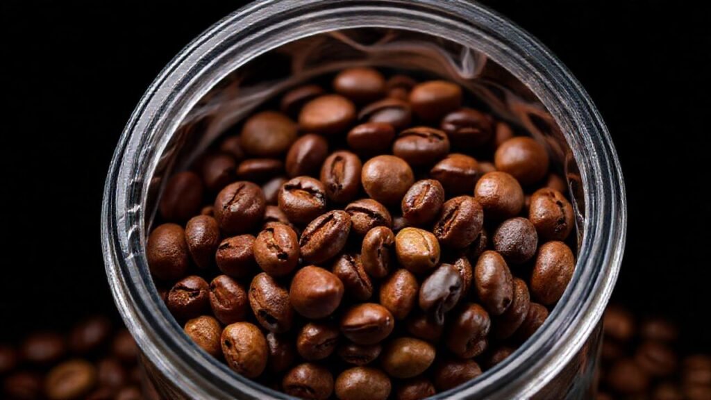 Granos de café conservan frescura y color