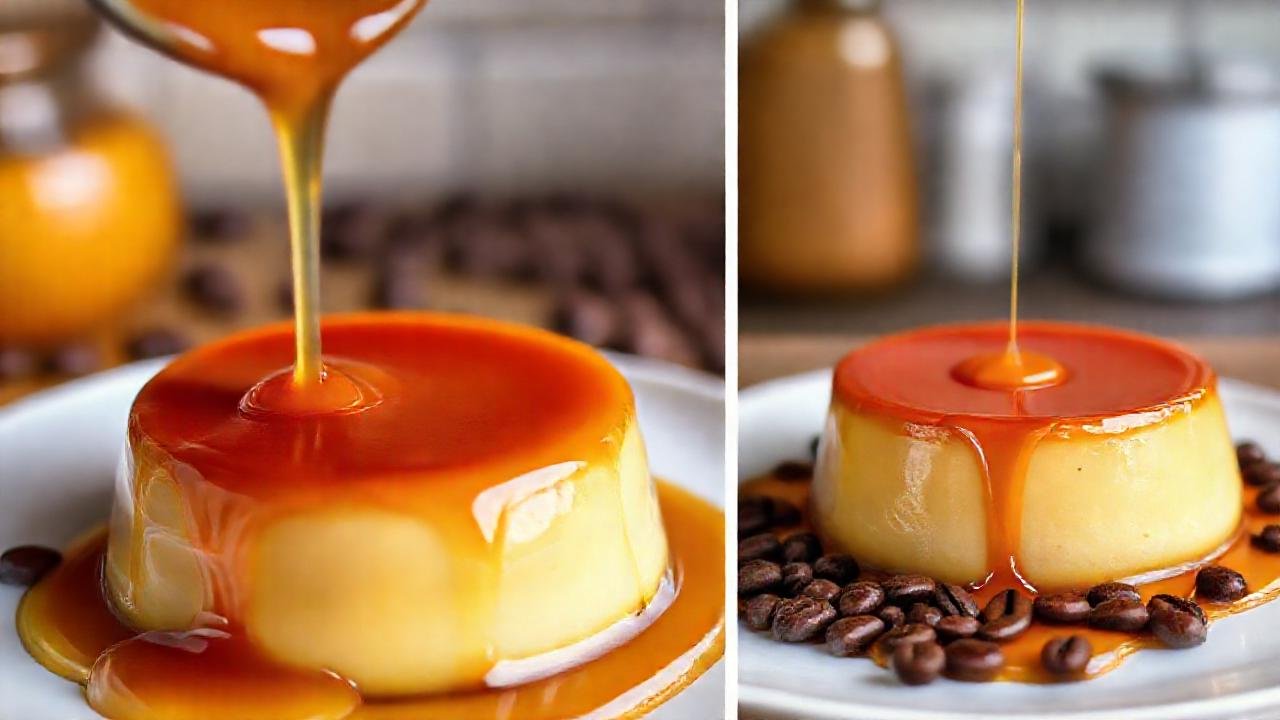 Un flan cremoso, dulce y dorado
