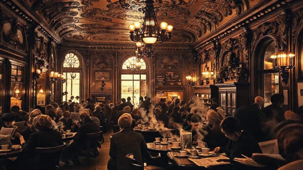 Café vienés: ambiente clásico y acogedor