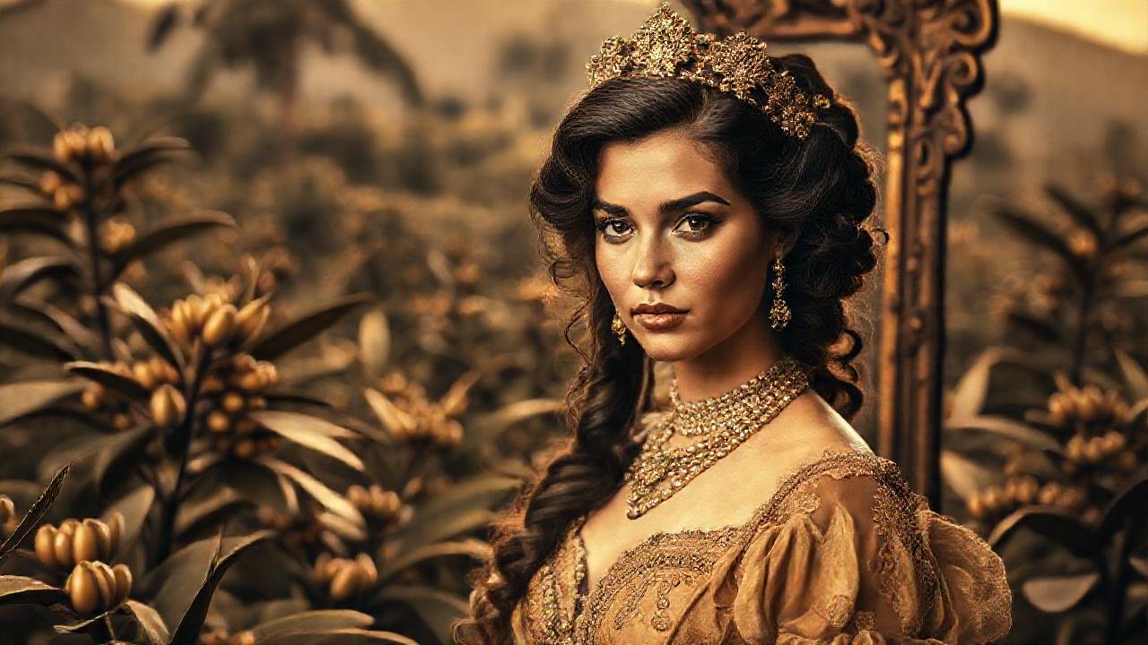 Una princesa brasileña, elegantemente retratada