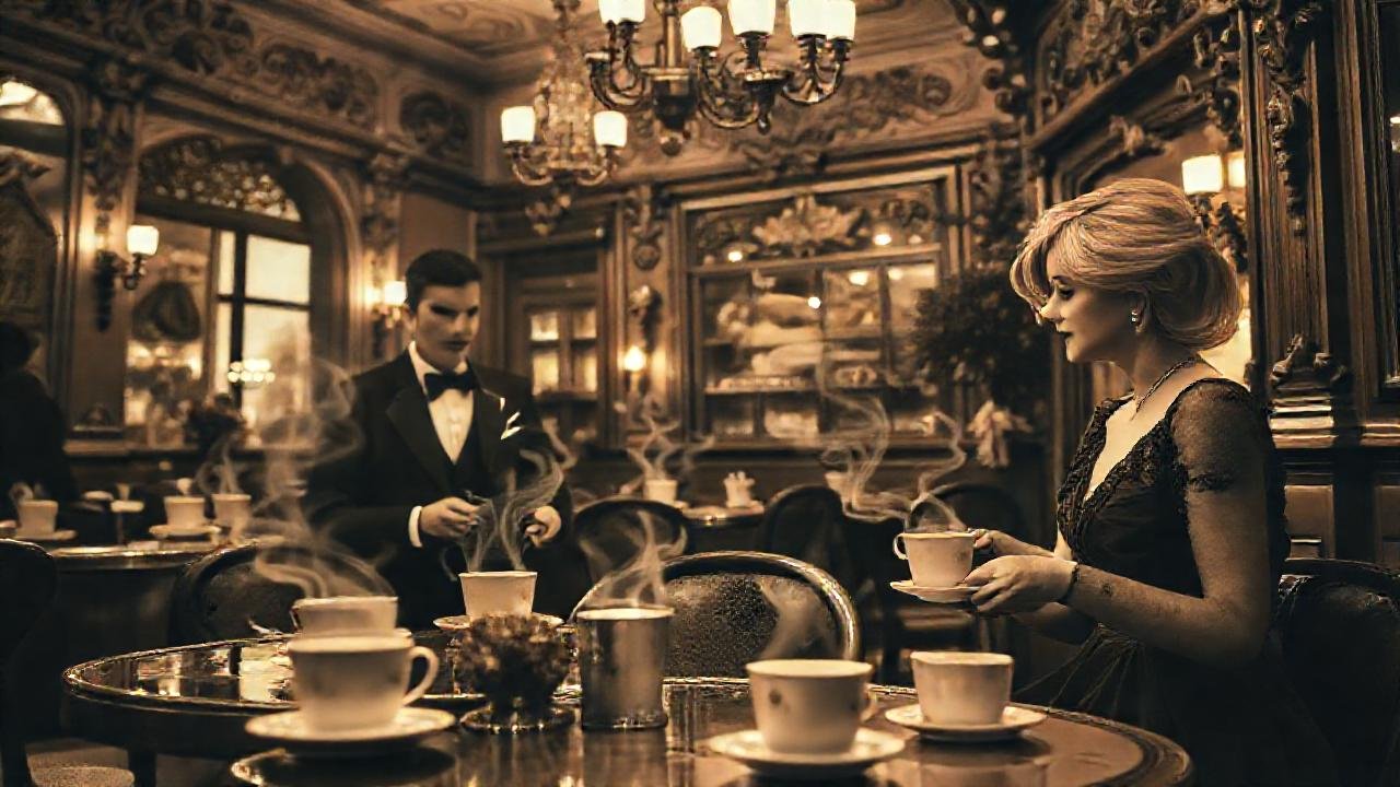 Un café victoriano exuda elegancia y calidez