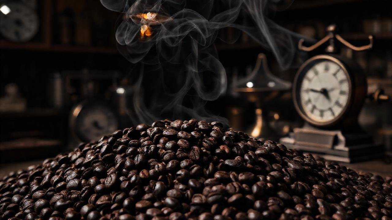 Café oscuro y laboratorio misterioso