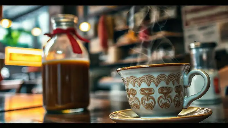 Café vietnamita cálido y acogedor