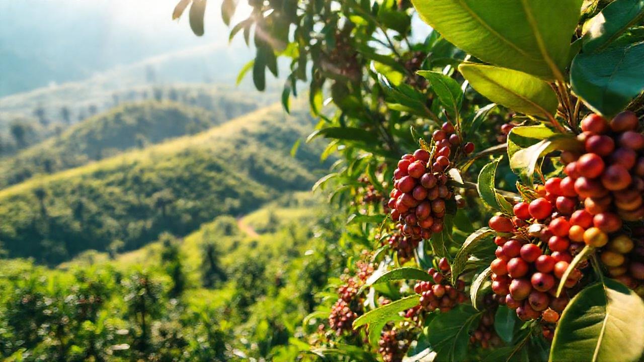 Café tropical: exuberante y vibrante