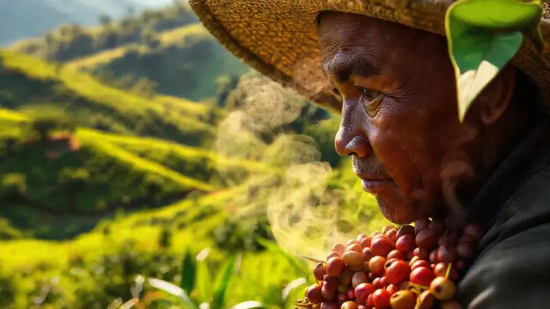Plantaciones de café indonesias