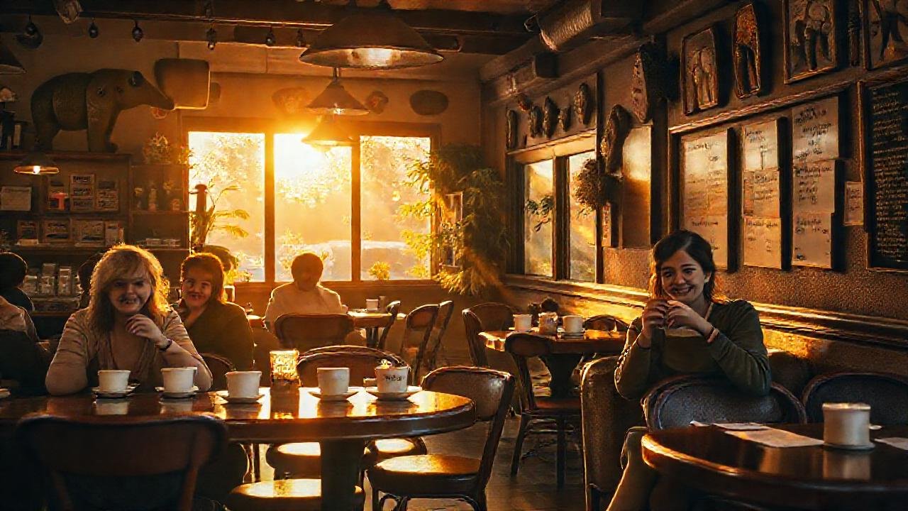 Un café acogedor y elegante