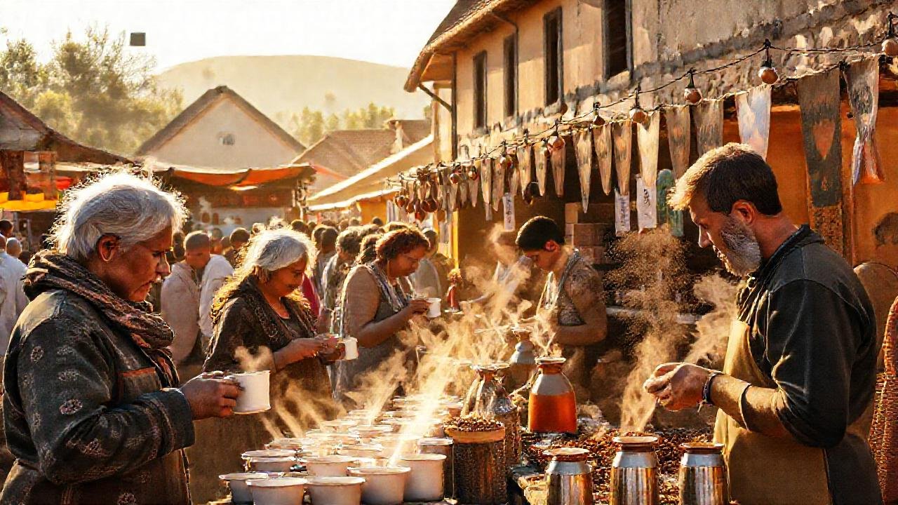 Europa celebra el café con color