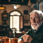 Un café rústico emana calidez y tradición