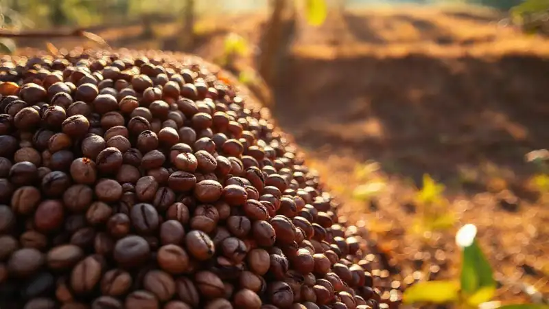 Granos de café colombianos