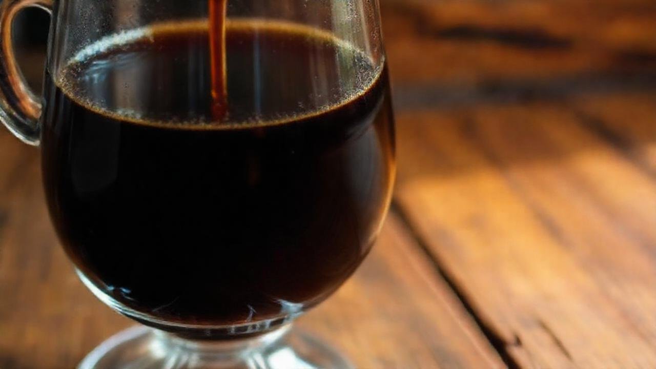 Un café oscuro y sereno se disfruta