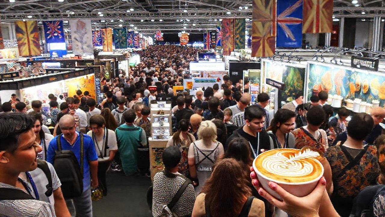 Arte de café vibrante en Australia