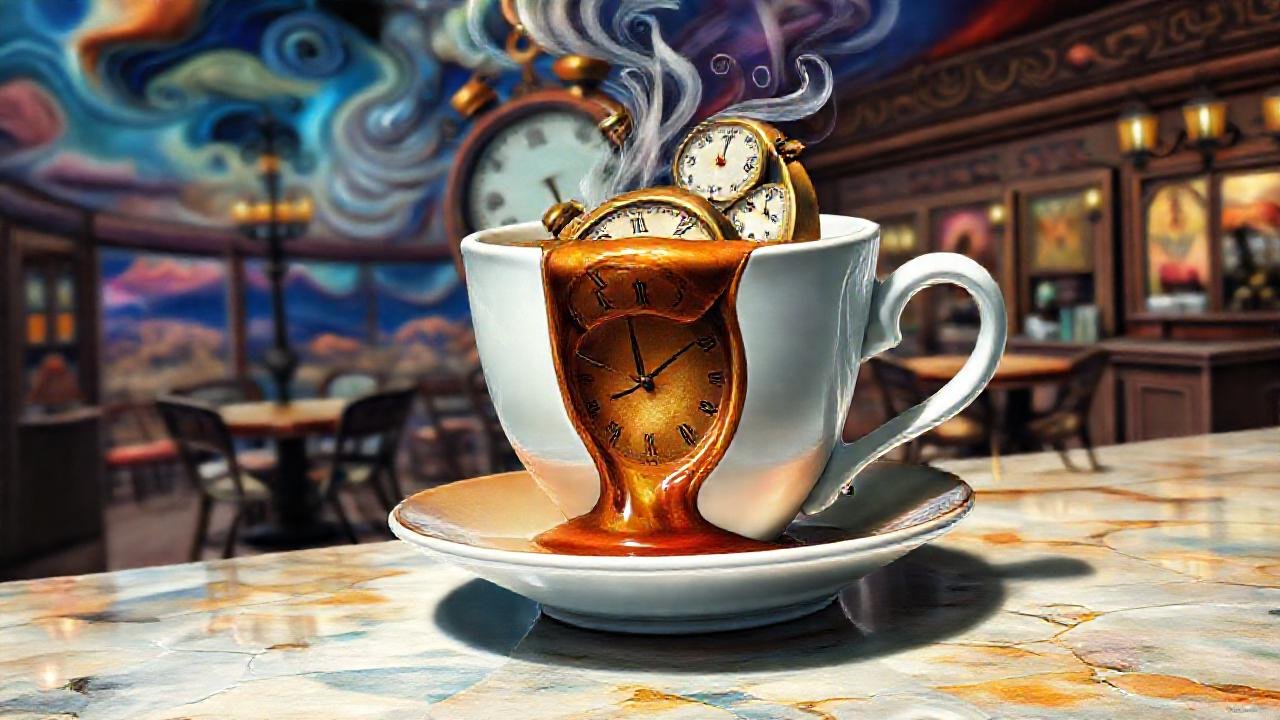 Una taza surrealista distorsiona la realidad